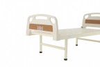 Кровать для лежачих больных механическая MED-MOS Е-18 (ABS, 1 секция, матрас, без колес, уголки)