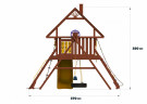 Детский игровой комплекс SUNRISESTAR NS5 с деревянной крышей