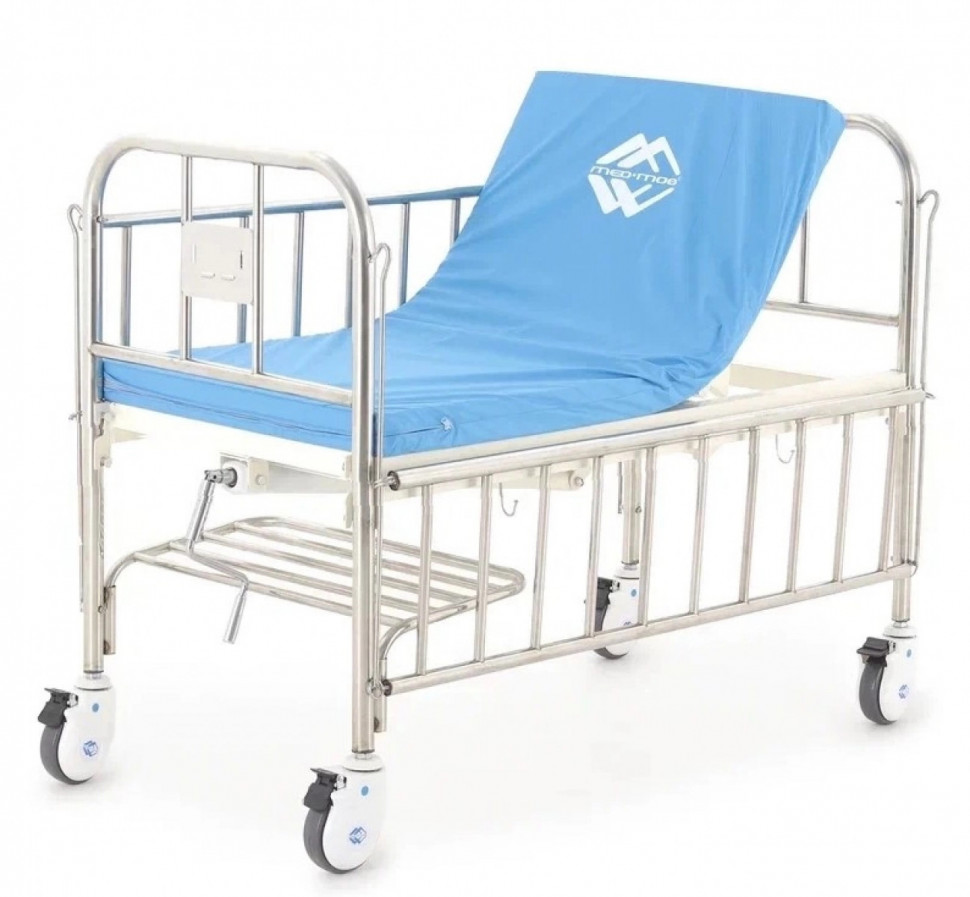 Кровать механическая Мед-Мос F-45 mini (ММ-1002Н-00/1004Н-00) детская с матрасом